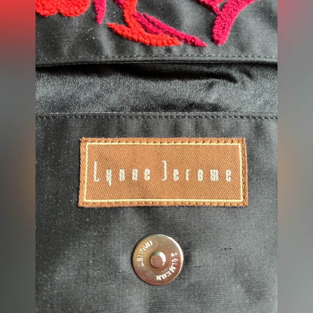 Lynne Jerome Silk Embroidered Rose Small Clutch - Picture 4 of 15